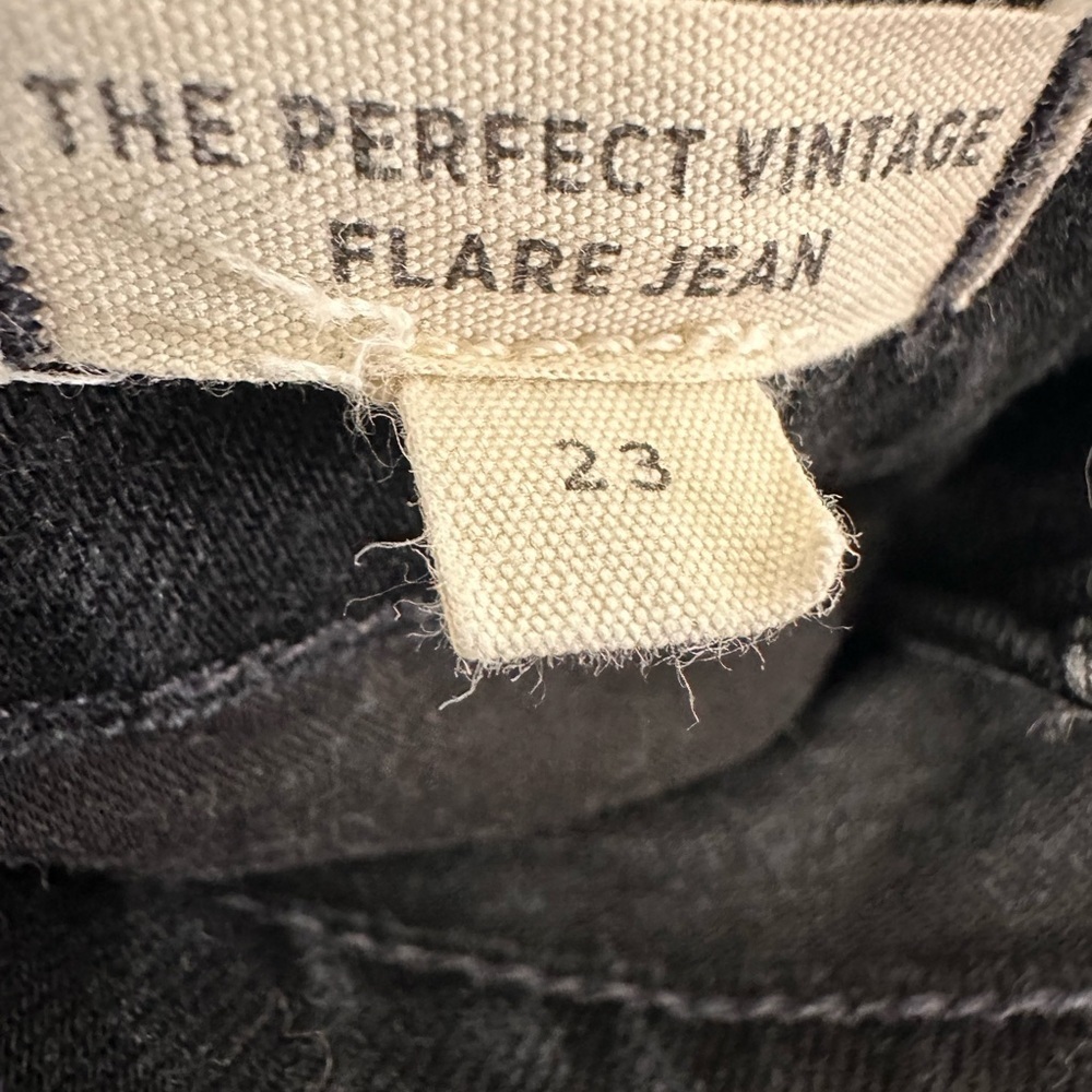Madewell The perfect Vintage Flare Jeans black size 23 Western - Picture 15 of 16